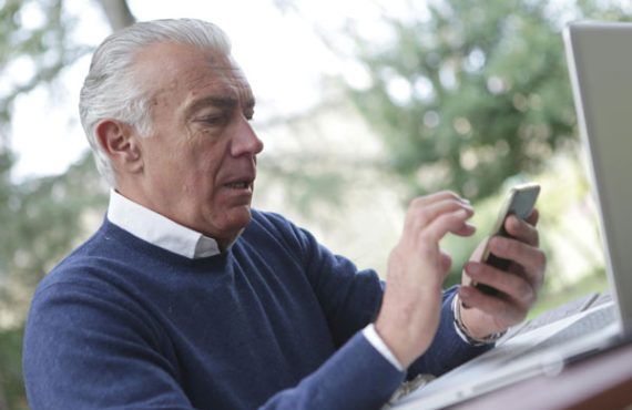 using mobile phone