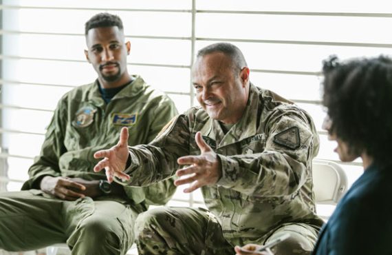 veterans talking