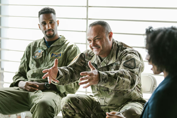 veterans talking