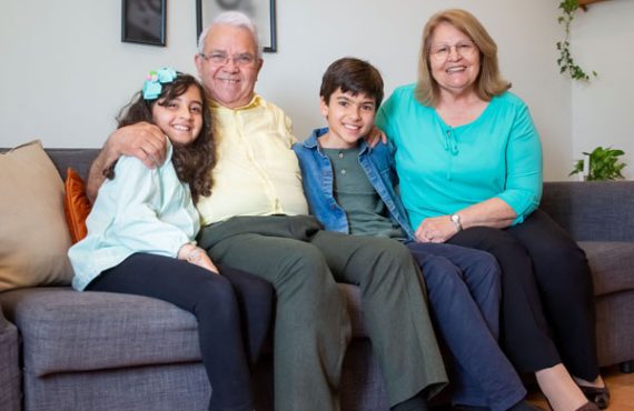 family at home