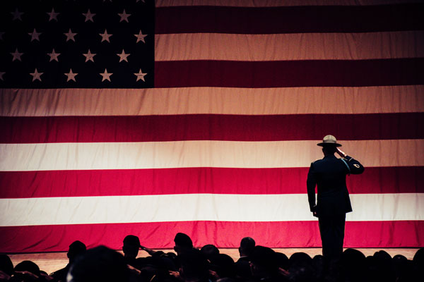army flag salute