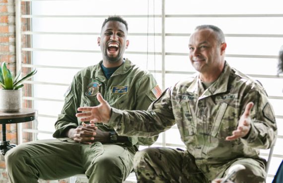 laughing veterans