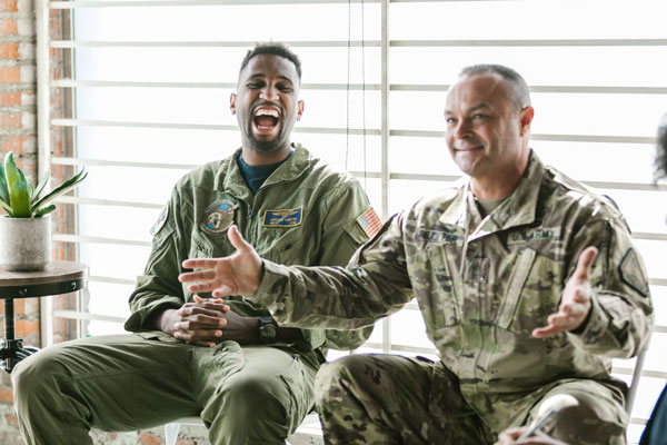 laughing veterans