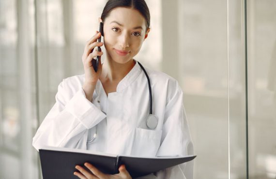 talking to doctor